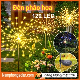 Đèn Giáng sinh không thấm nước Đèn năm mới Đèn pháo hoa Đèn trang trí ngoài trời năng lượng mặt trời