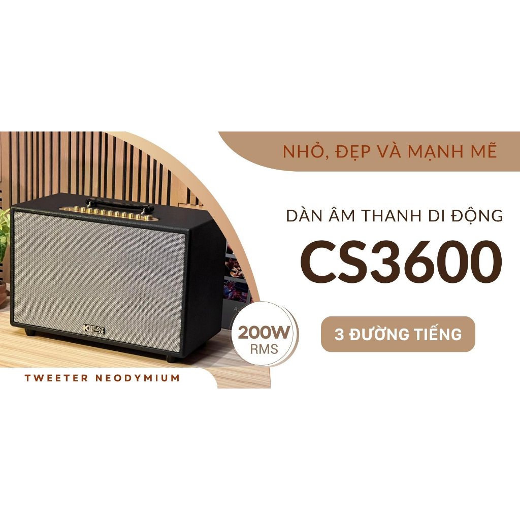 Dàn âm thanh di động xách tay ACNOS CS3600