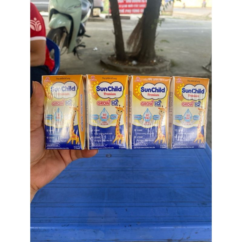 Sữa Pha Sẵn Sunchild Premium Grow IQ Thùng 48 hộp * 110ml