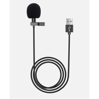 Micro thu âm kẹp áo mini cồng USB tiện lợi dùng cho máy tính, laptop thu âm, học online, videocall