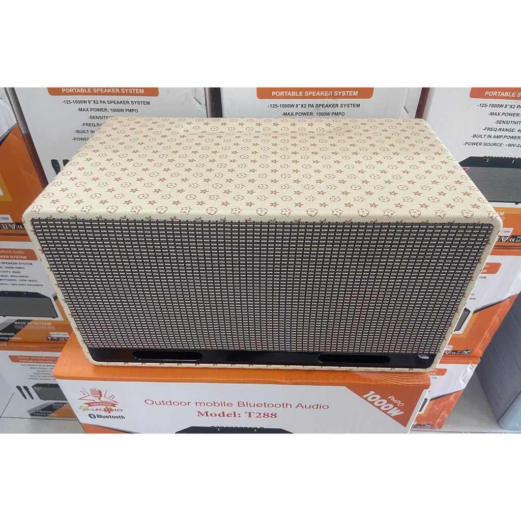 Vỏ thùng loa kéo xách tay 2 bass 20 cao cấp