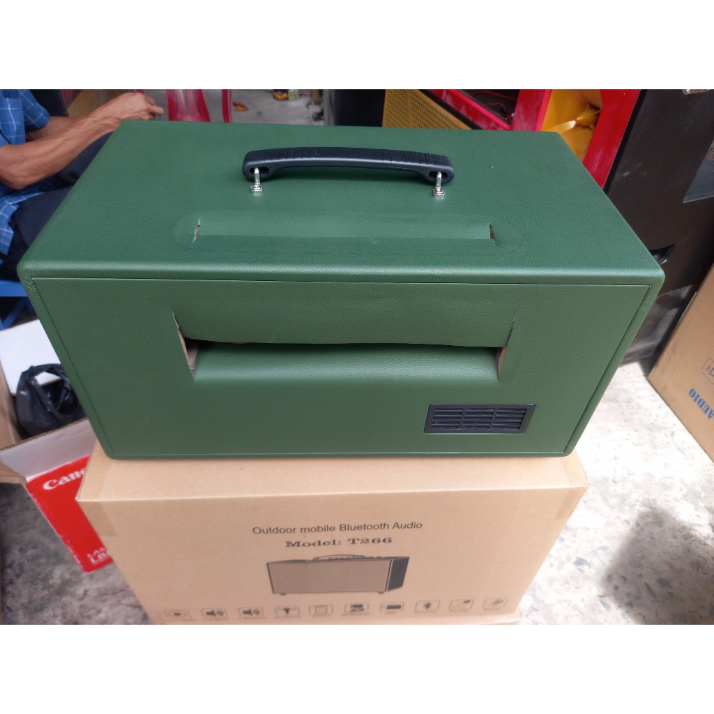 Vỏ thùng loa kéo xách tay 2 bass 16 cao cấp