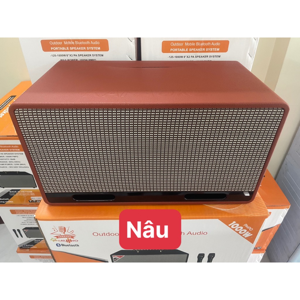 Vỏ thùng loa kéo xách tay 2 bass 20 cao cấp