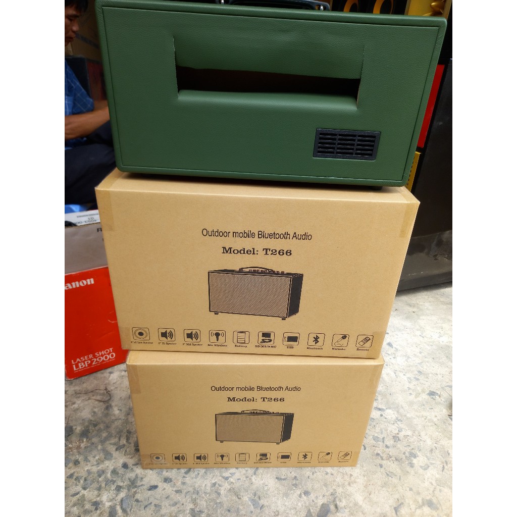 Vỏ thùng loa kéo xách tay 2 bass 16 cao cấp