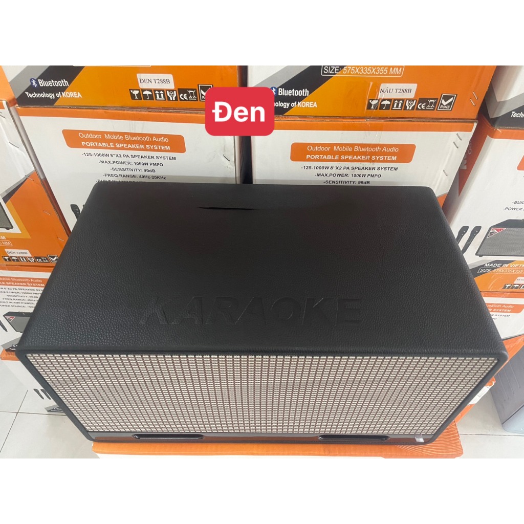 Vỏ thùng loa kéo xách tay 2 bass 20 cao cấp