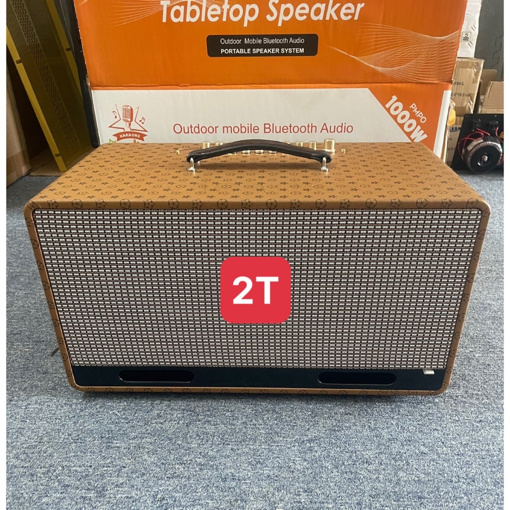 Vỏ thùng loa kéo xách tay 2 bass 20 cao cấp