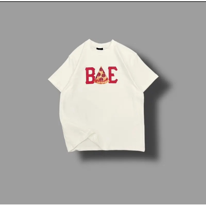 ÁO THUN BOXY NAM TRẮNG BAE Size L