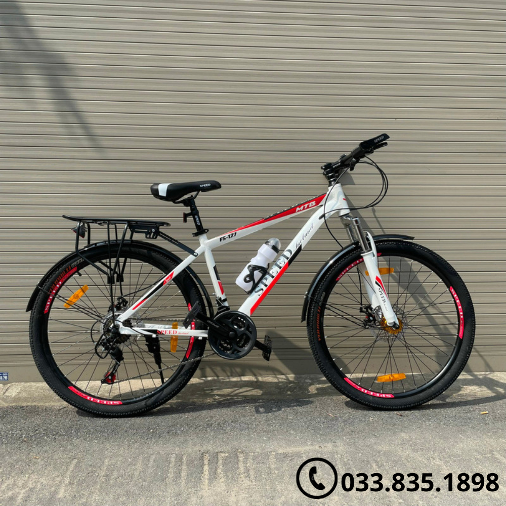 Xe đạp thể thao Speed 26inch phiên bản vành nan hoa, - Xe đạp tập thể dục mẫu mới khung nhôm chắc chắn BH 12 tháng