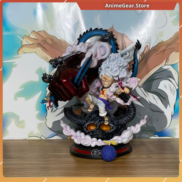 Mô Hình Luffy gear5 Tóm Kaido  Có Led Kèm TAQ Nika AnimeGear.Store Mô Hình OnePiece giá rẻ