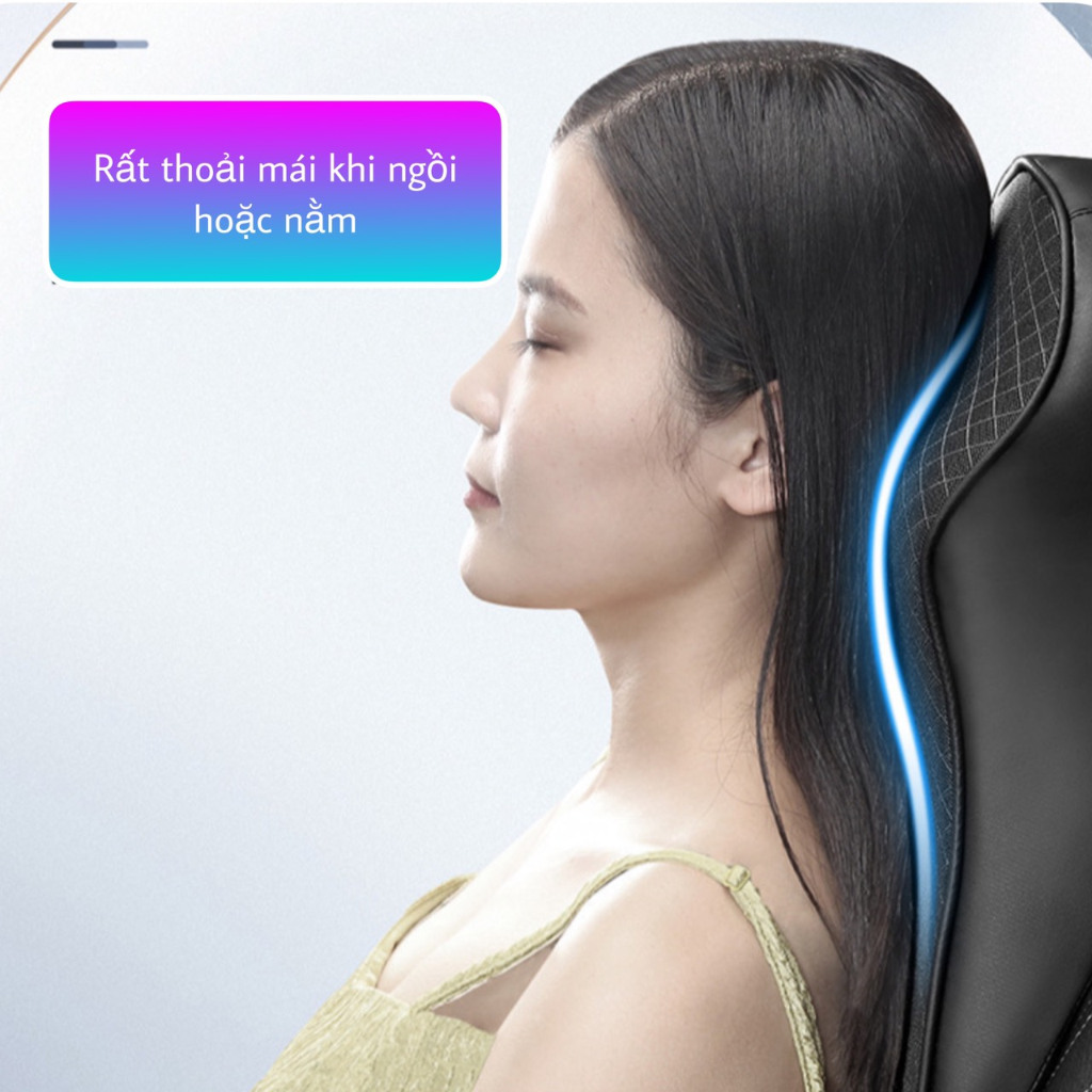 Gối tựa đầu tựa cổ cao su non sao cấp chất liệu mềm mại thoải mái giảm đau mỏi vai gáy