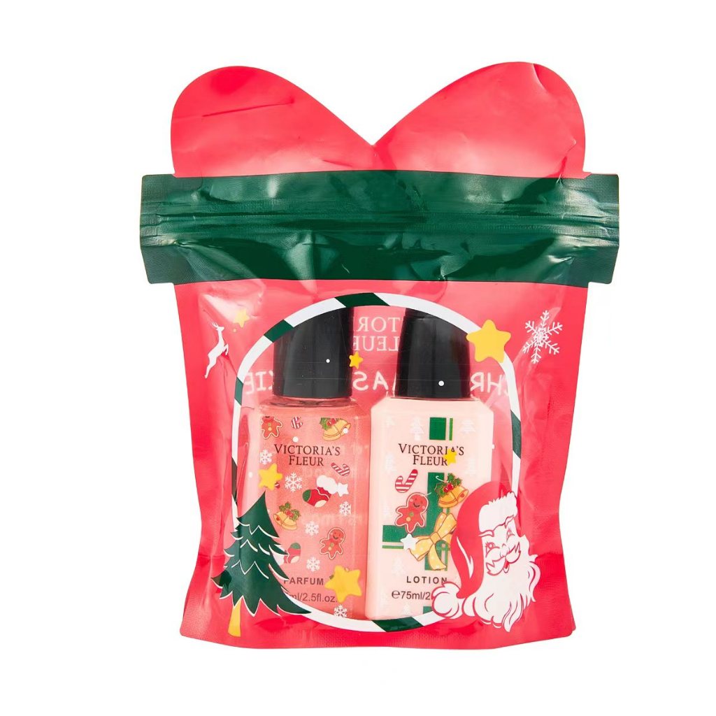 Set Nước Hoa Body Kèm Dưỡng Thể Lotion VICTORIA 75ml Merry Christmas Cho Bạn Gái