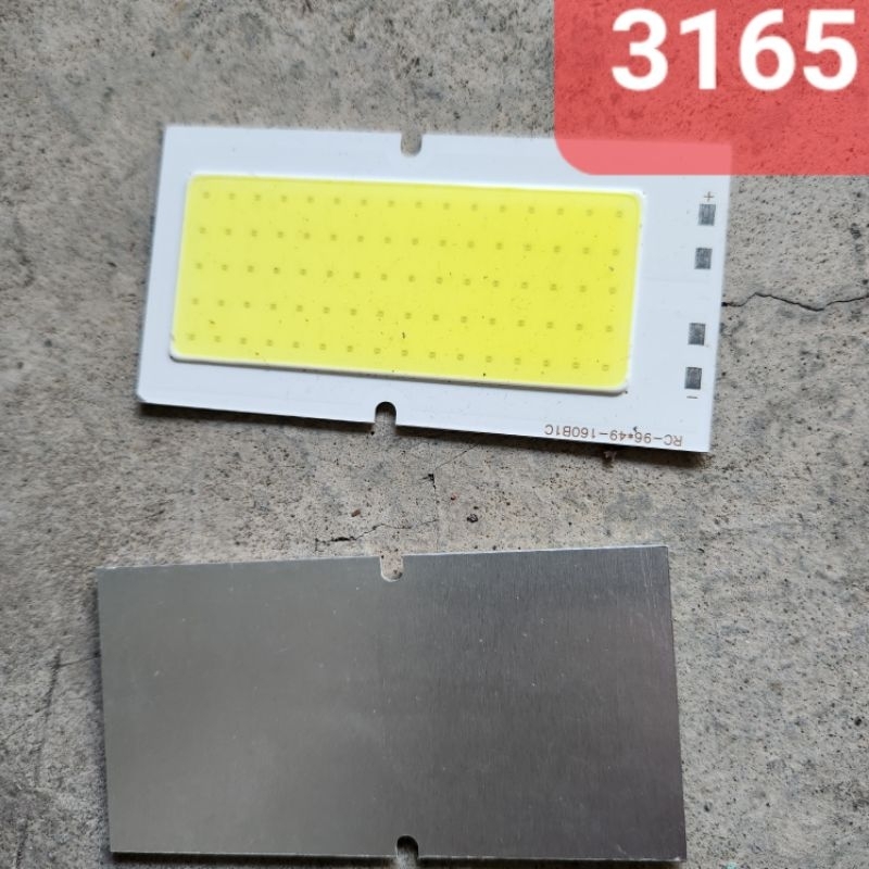 Bảng đèn led COB nền nhôm trắng 3.7 -4.2v 80 chip led/0.5w (3165)
