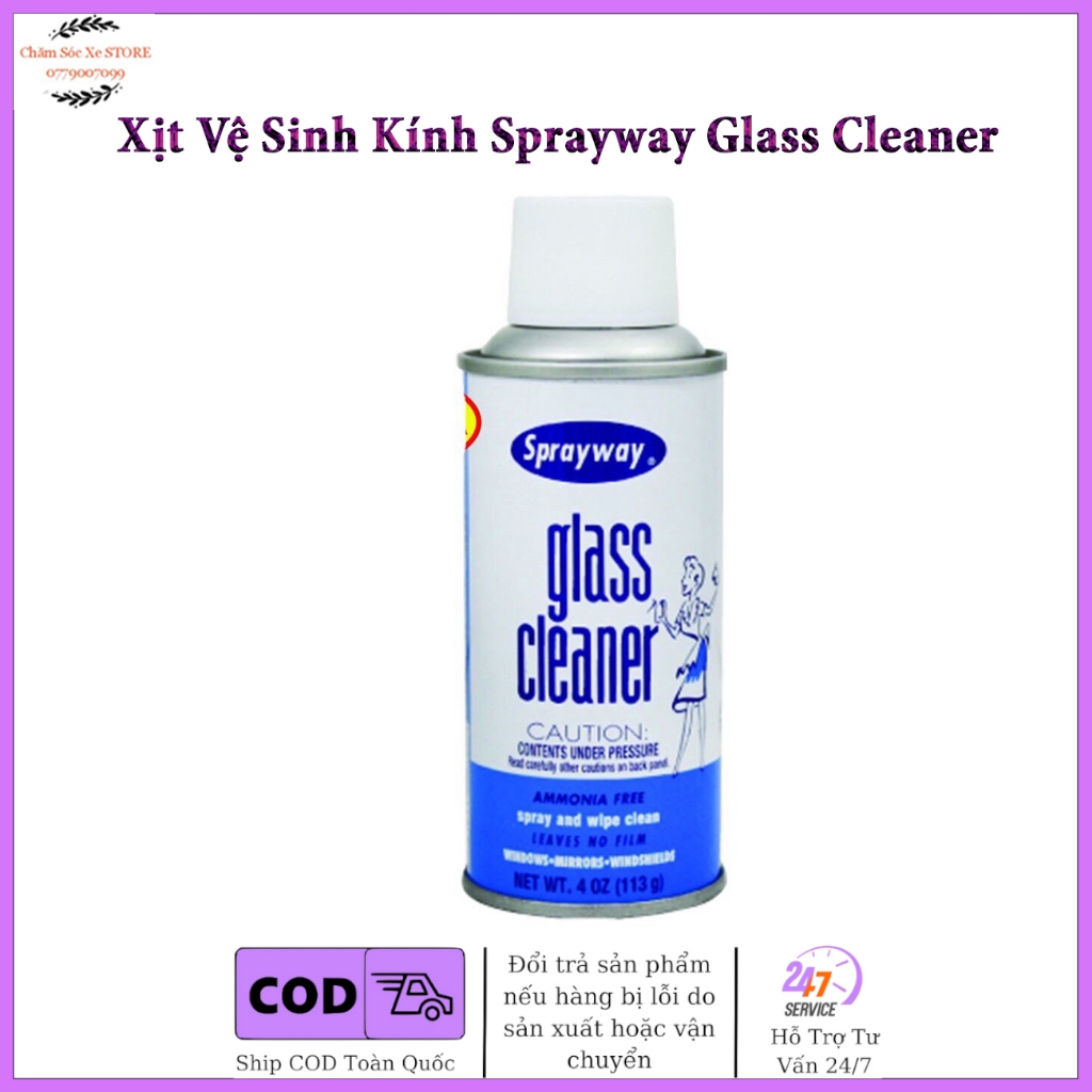 Dung dịch lau, vệ sinh kính Sprayway Glass Cleaner 048 113g