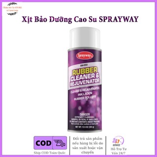 Chai Xịt Bảo Dưỡng Cao Su SPRAYWAY RUBBER CLEANER & REJUVENATOR 369g (SW-203) chamsocxestore