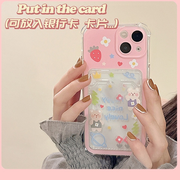 Ốp lưng iphone Ốp điện thoại IP trong túi đựng thẻ ảnh iphone 7/7plus/8/8plus/x/11/12/13/14/15max/promax ct1015