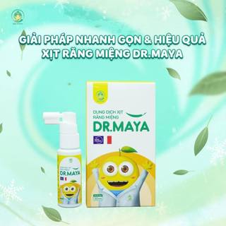 Xịt Răng Miệng Dr.Maya - Vệ Sinh khoang miệng, chống sâu răng, nấm lưỡi, lưỡi bản đồ từ sơ sinh - Chính hãng Drmaya
