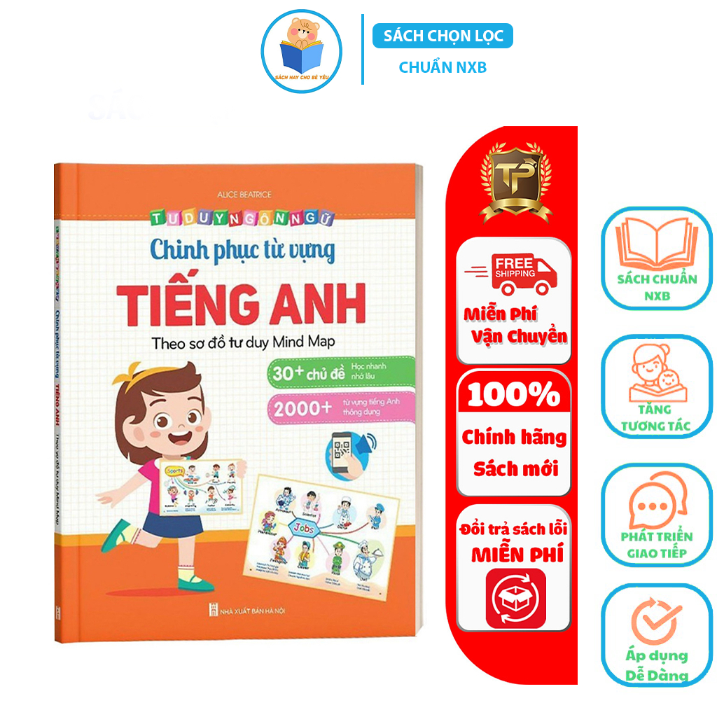Sách - Chinh Phục Từ Vựng Tiếng Anh - Theo Sơ Đồ Tư Duy Mind Map ( Sách Có Kèm File Đọc)