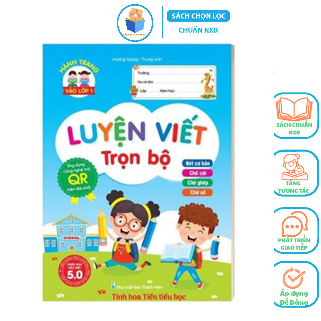 Sách - Luyện Viết Trọn Bộ 5.0 - Ứng Dụng Công Nghệ Mã Qr