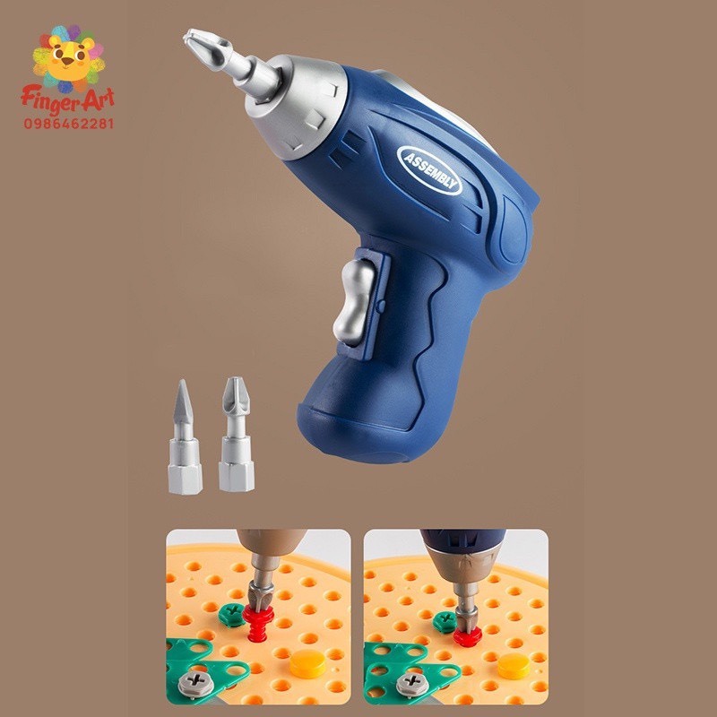 BỘ ĐỒ CHƠI KĨ SƯ GẤP LẮP RÁP, ĐỒ CHƠI VẶN ỐC VÍT CHO BÉ TỪ 3 TUỔI