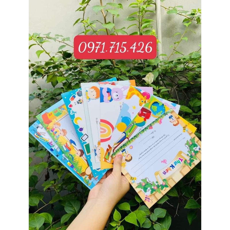 Set thư khen 50-100 tấm (định lượng 200gsm)
