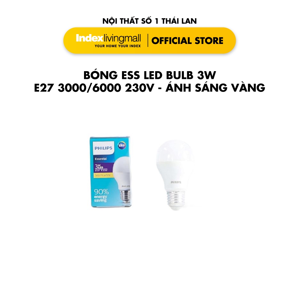 Bóng Đèn Led  Chuôi E27 & Chuôi E14 Ánh Sáng Vàng Không Nóng | Index Living Mall