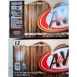 Xá xị Mỹ A&W Root Beer 355ml.