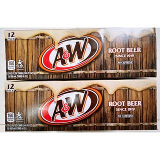 Xá xị Mỹ A&W Root Beer 355ml.