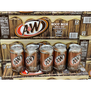 Xá xị Mỹ A&W Root Beer 355ml.