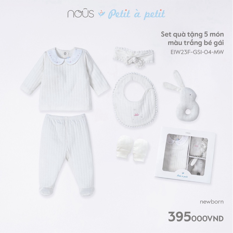 SET QUÀ TẶNG ĐÓNG HỘP CAO CẤP NOUS CHO BÉ NEWBORN
