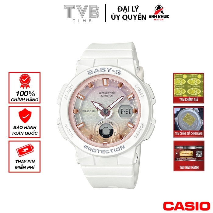 Đồng hồ nữ Casio Baby-G chính hãng Anh Khuê BGA-250-7A2DR (41mm)