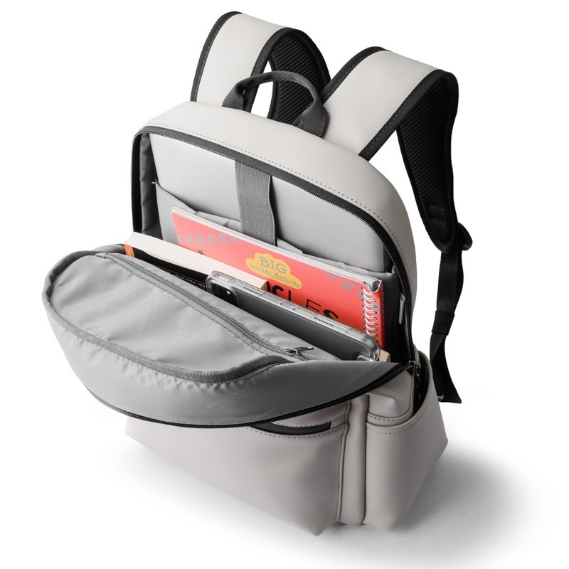 Balo da Mr Vui 977 kiểu dáng thời trang có ngăn laptop