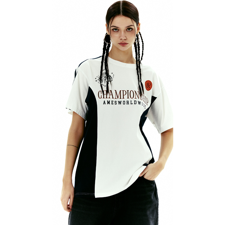 Áo thun basic Ames Worldwide Hàn Quốc chính hãng, áo phông Ames nam nữ CHAMPIONSHIP TEE - M&S Authentic