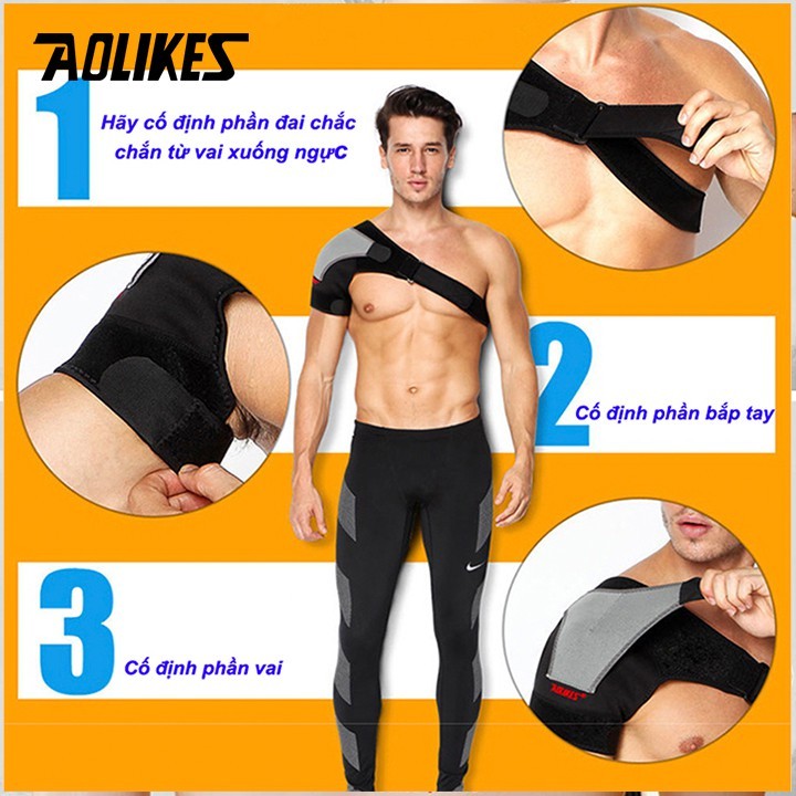 Băng Bảo Vệ Khớp Vai, Đai Khớp Vai Phòng Tránh Chấn Thương Khi Chơi Thể Thao Aolikes