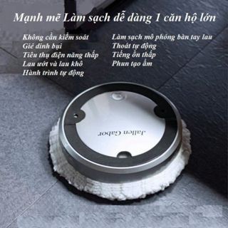 Robot Lau Nhà Ướt - Kết Hợp Lau Khô - Robot Quét Tự Động - Phun Sương -Tự Động Cho Sàn Nhà Sạch Hơn - Bảo Hành 24 Tháng