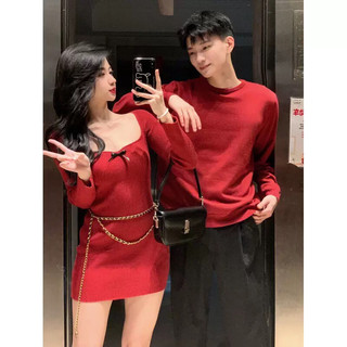 Đồ đôi màu đỏ rực rỡ cặp đôi đón giáng sinh,đón năm mới rực rỡ