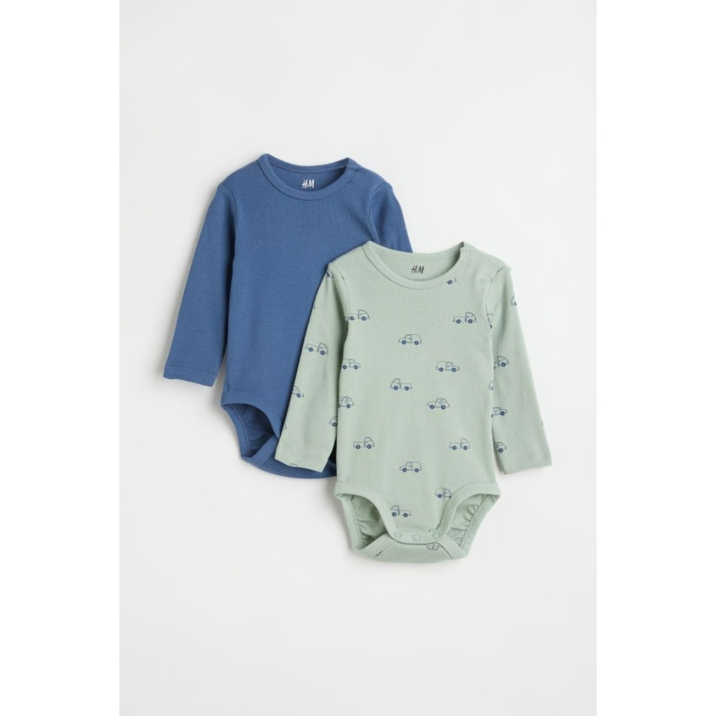 Set 2 bodysuit dài tay 1089539007 HM H&M_hàng chính hãng authentic