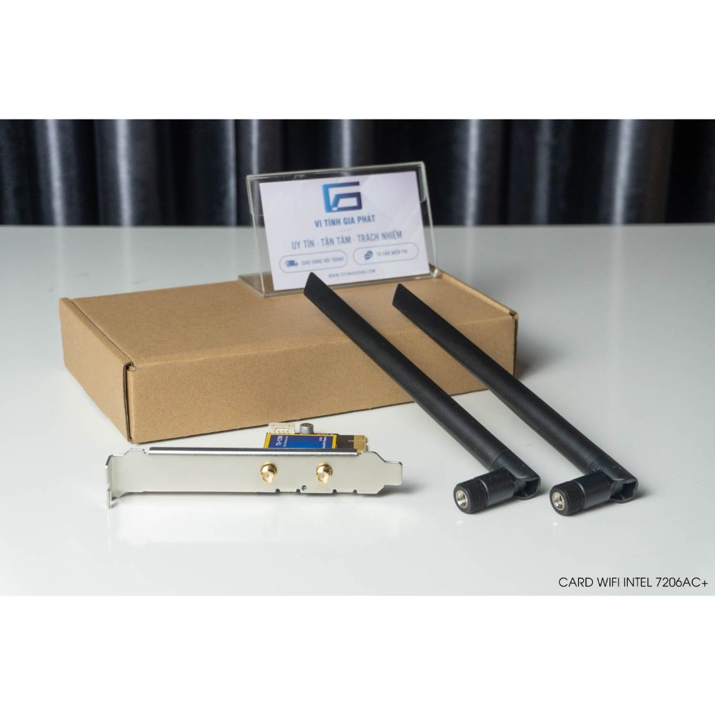Card WIFI + Bluetooth dùng chip Intel WIFI 6 AX200 / 7260AC WTXUP khe cắm PCI dùng cho máy bàn