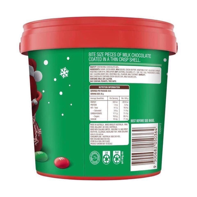 🌈⚡️🌈 Xô Kẹo Socola Sữa M&M 🌈⚡️🌈