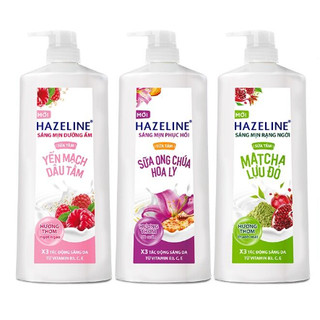 Sữa Tắm Dưỡng Thể Thiên Nhiên Trắng Sáng Da Hazeline Chai 1KG