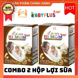 Combo 2 Hộp Lợi sữa HI MOM HAPI, nhiều sữa, mát sữa, thông tắc sữa, thơm sữa ngay lần đầu sử dụng