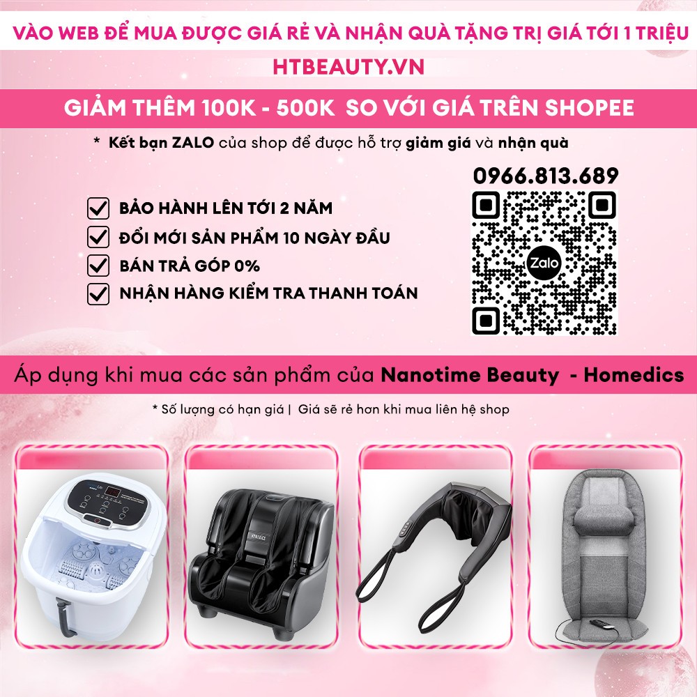 Máy massage chân khí nén cao cấp 3in1 kèm nhiệt Homedics FMS 360 điều khiển cầm tay nhà HT Beauty Chính Hãng Mỹ BH 2 năm