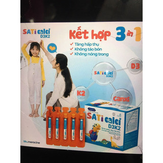 Saticalci plus MK7  - hỗ trợ phát triển chiều cao, phòng ngừa loãng xương cho trẻ từ 1 tuổi trở lên