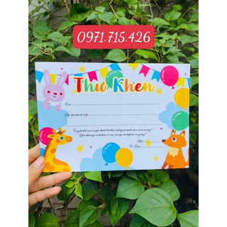 Set thư khen 50-100 tấm (định lượng 200gsm)