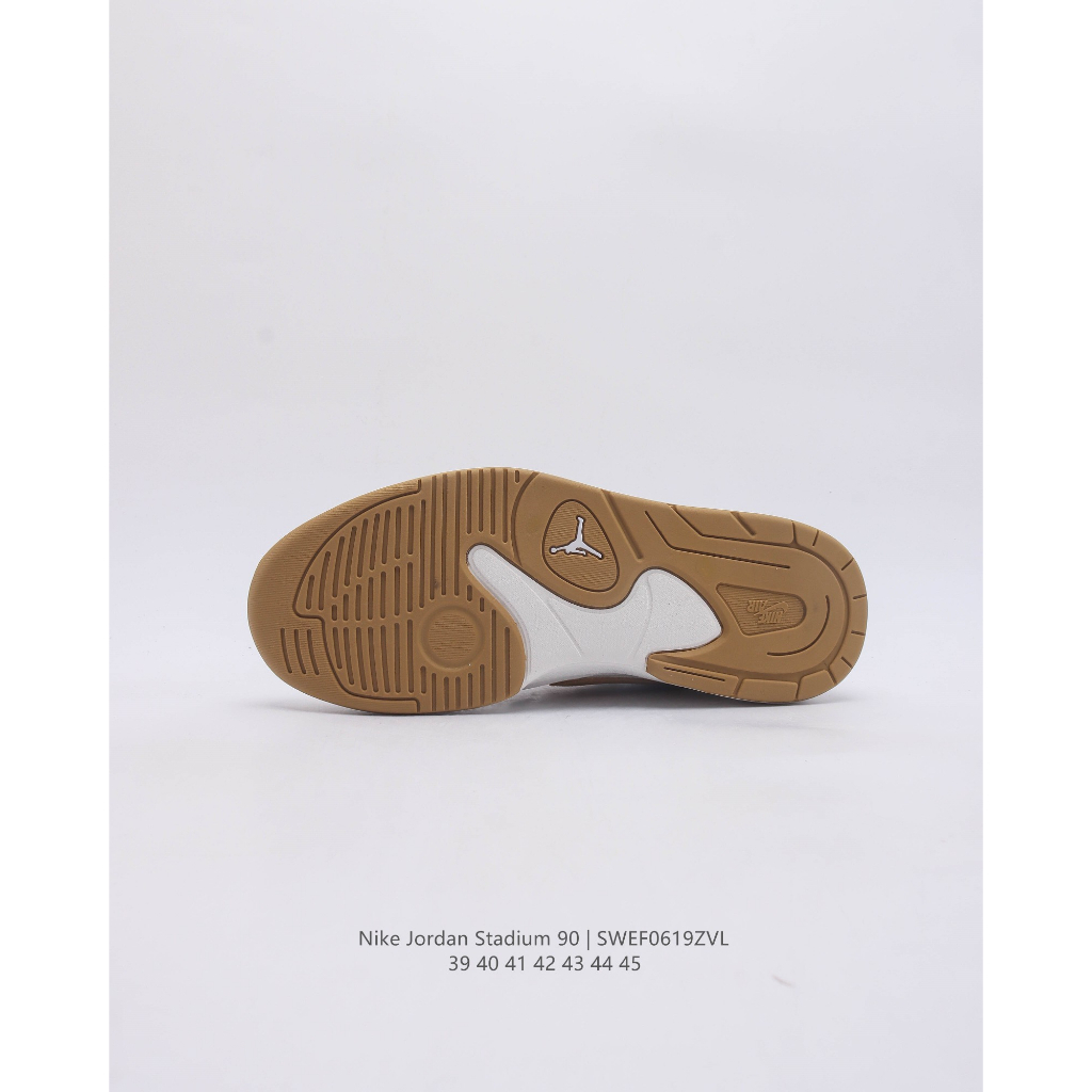 Giày thể thao Jordan Stadium 90 Nâu Trắng Xanh Trắng, sneaker jd 90 đủ size nam nữ Tặng FullBox