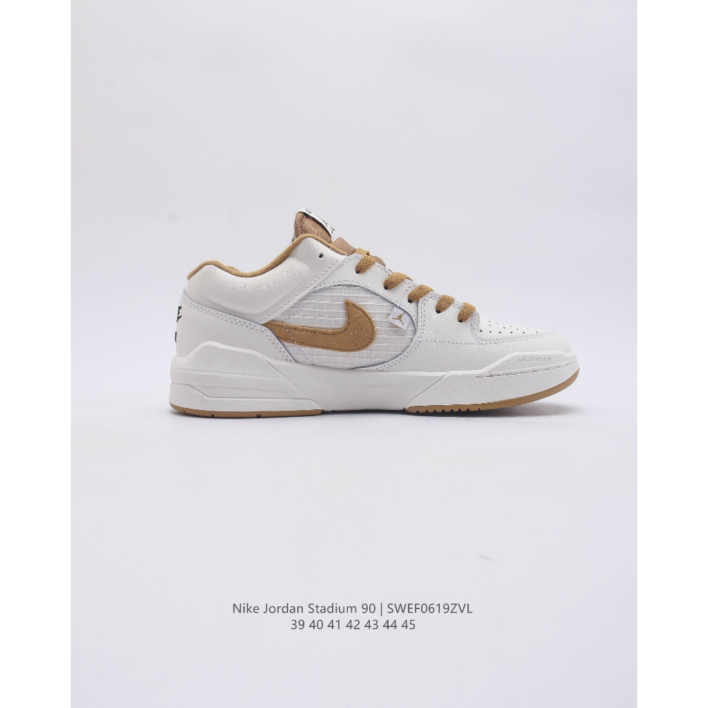 Giày thể thao Jordan Stadium 90 Nâu Trắng Xanh Trắng, sneaker jd 90 đủ size nam nữ Tặng FullBox