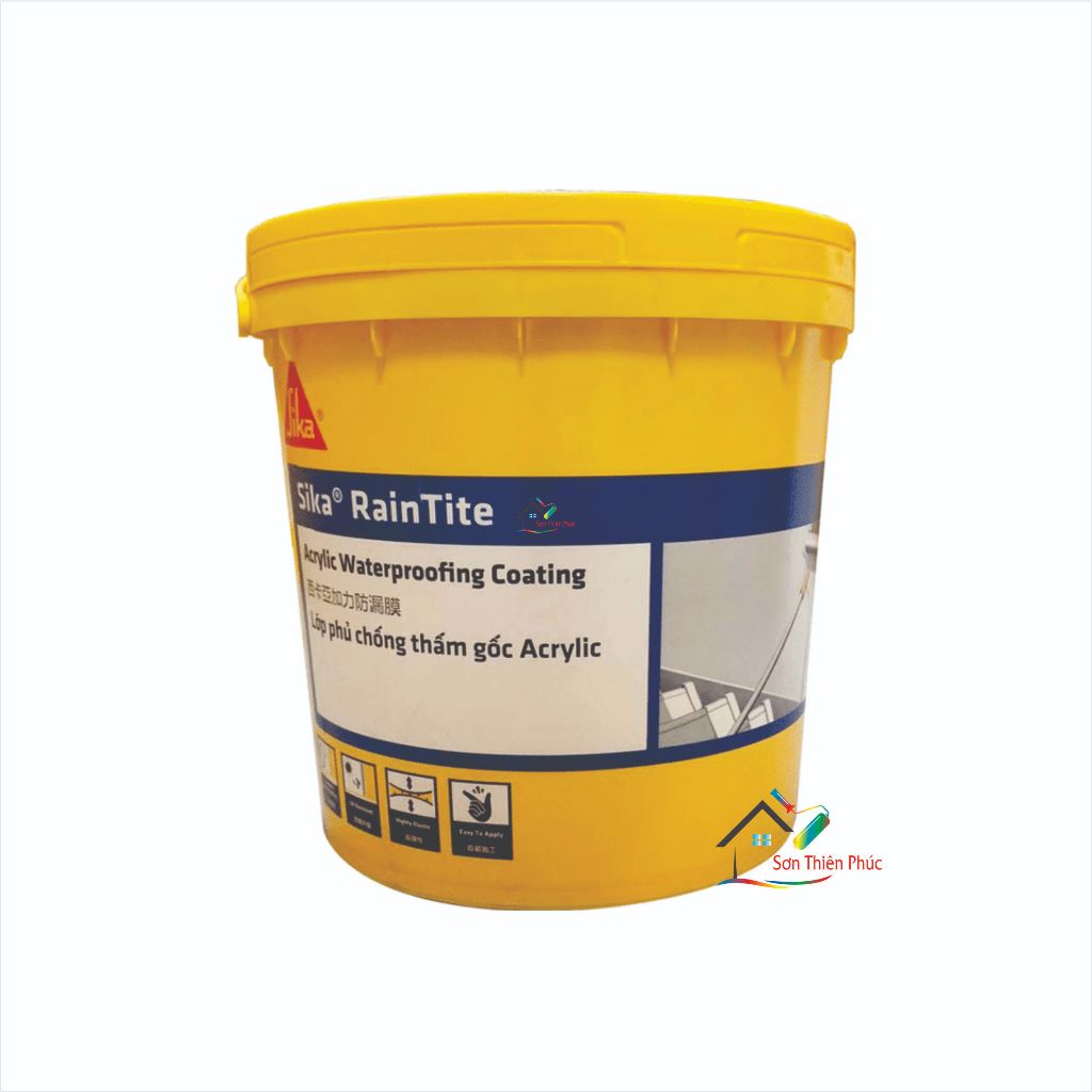 Sika ® RainTite Chính Hãng (4kg / 20kg). Sơn chống thấm gốc acrylic phân tán