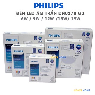 Đèn led âm trần philips dn027b g3- - dải công suất rộng, tiết kiệm điện