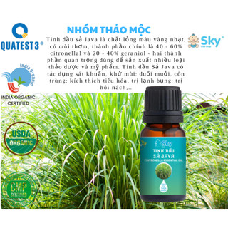 Tinh dầu sả java nguyên chất, có kiểm định.
