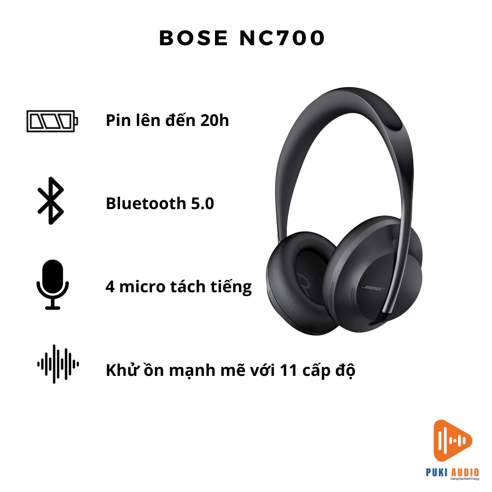 Tai nghe Bose Noise Cancelling Headphone 700 (Bose NC700) Chính Hãng