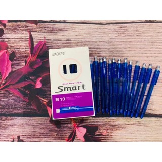 Bút bi baoke b13 ngòi 1.0mm mực xanh và đen